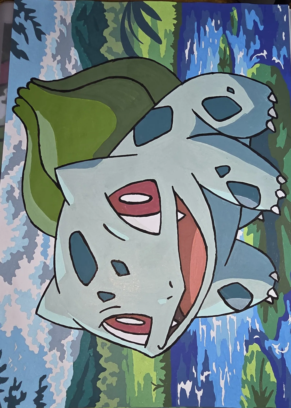 Completed page 10 from Coloriages mystères - Pokémon by Mrs.LCreationscorner