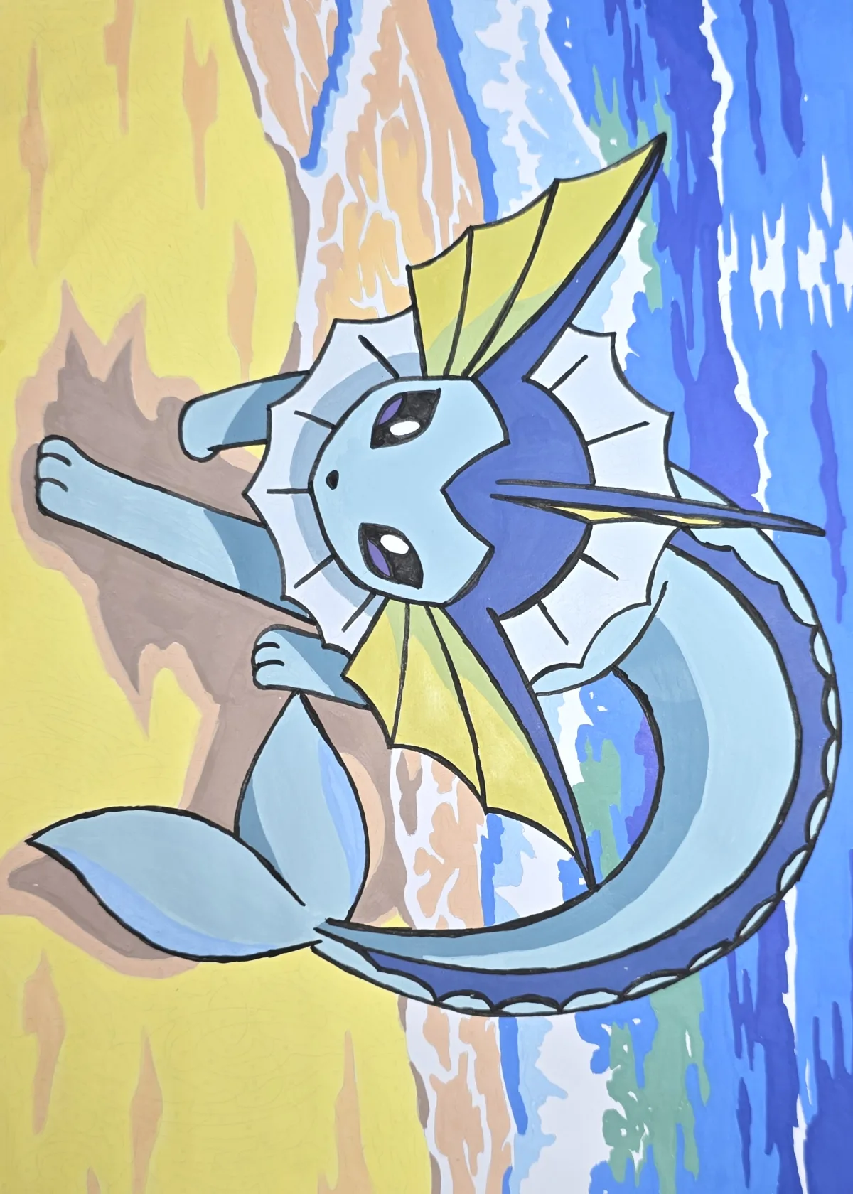 Completed page 30 from Coloriages mystères - Pokémon by Mrs.LCreationscorner