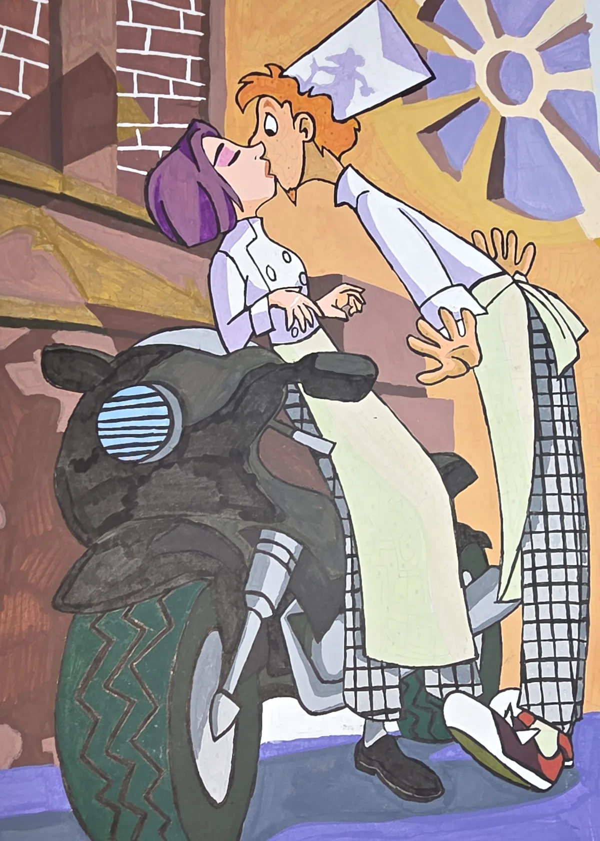Completed page 8 from Coloriages mystères Disney - Best of Pixar by Mrs.LCreationscorner