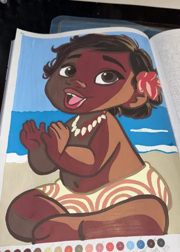 Community completion of Coloriages mystères Disney Babies page 31