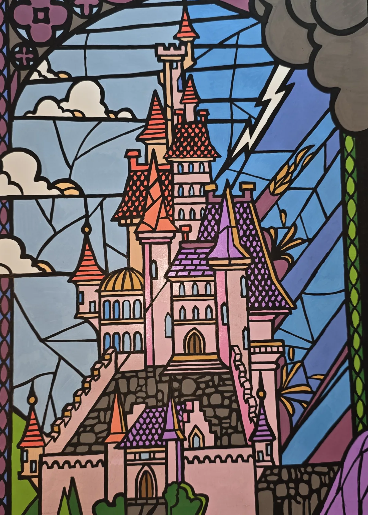 Completed page 36 from Coloriages mystères Disney - Très grands classiques by Mrs.LCreationscorner