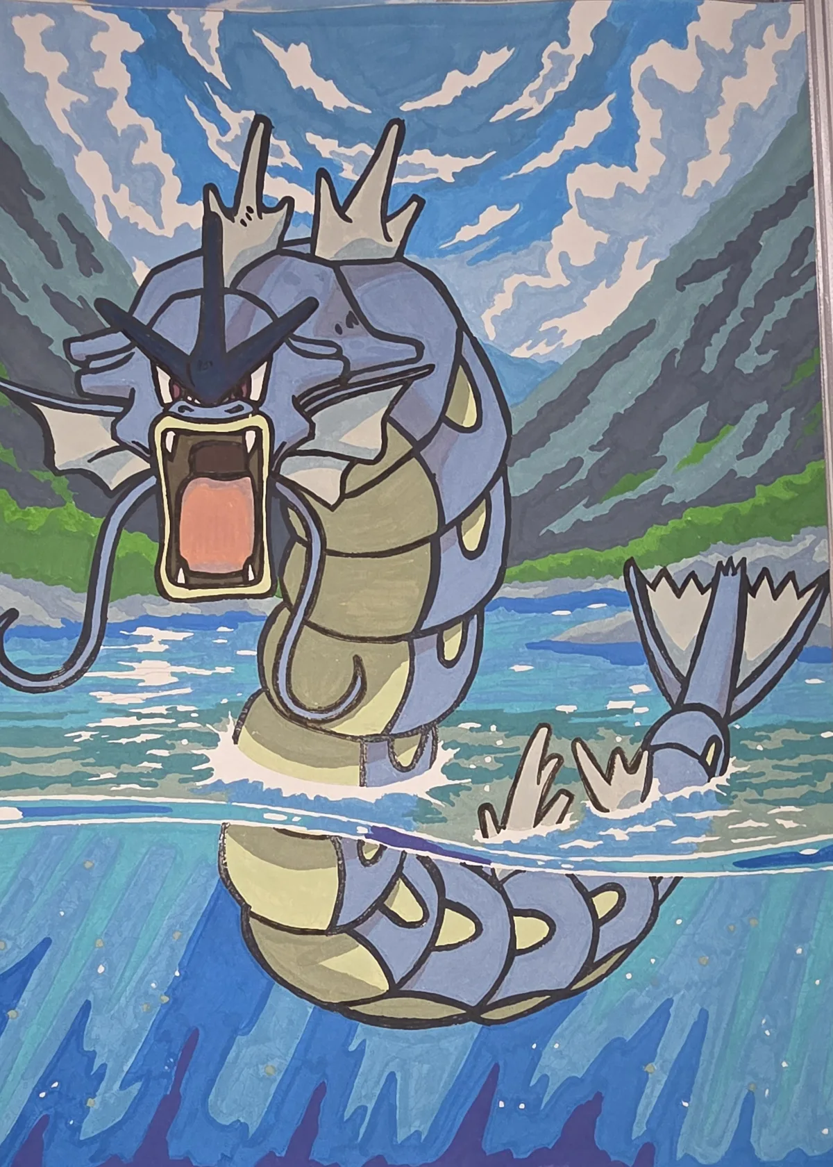 Completed page 2 from Coloriages mystères - Pokémon by Mrs.LCreationscorner