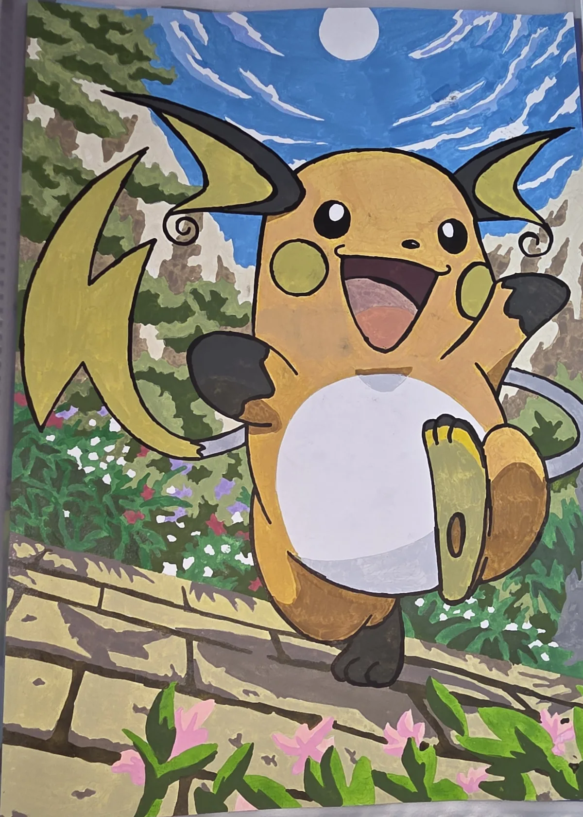 Completed page 9 from Coloriages mystères - Pokémon by Mrs.LCreationscorner