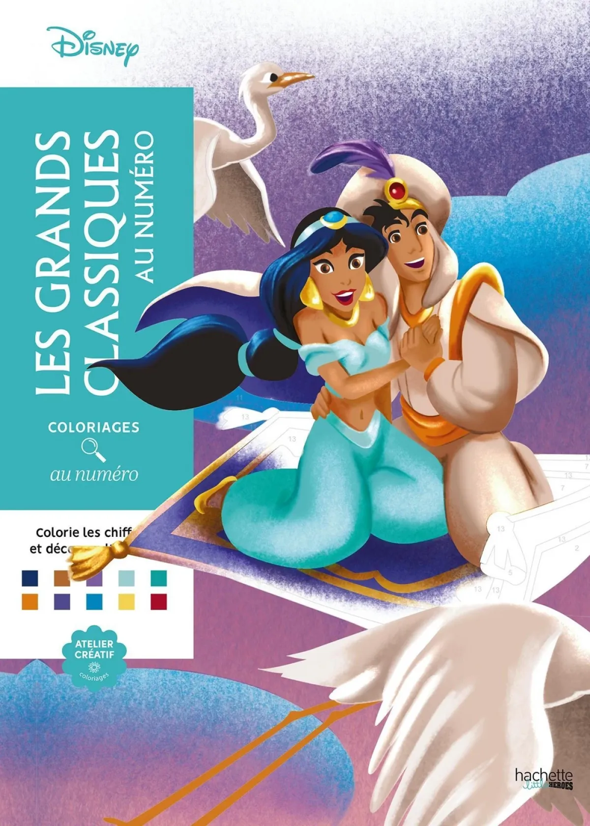 Cover of Coloriages au numéro Disney - Les Grands classiques.