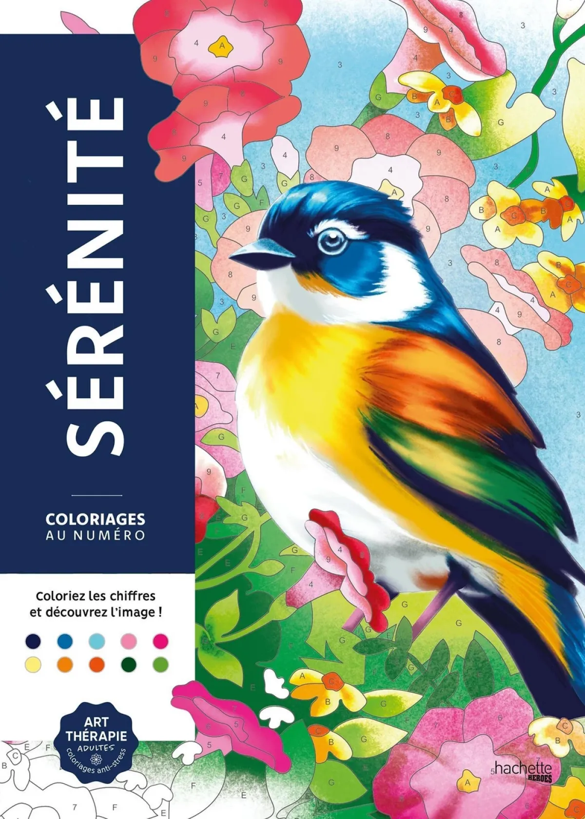 Cover of Coloriages au numéro - Sérénité.