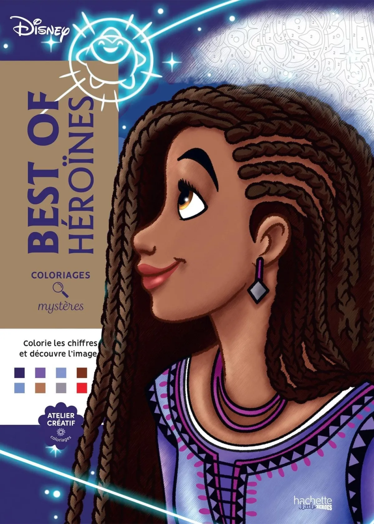 Cover of Coloriages mystères Disney - Best of Héroïnes.
