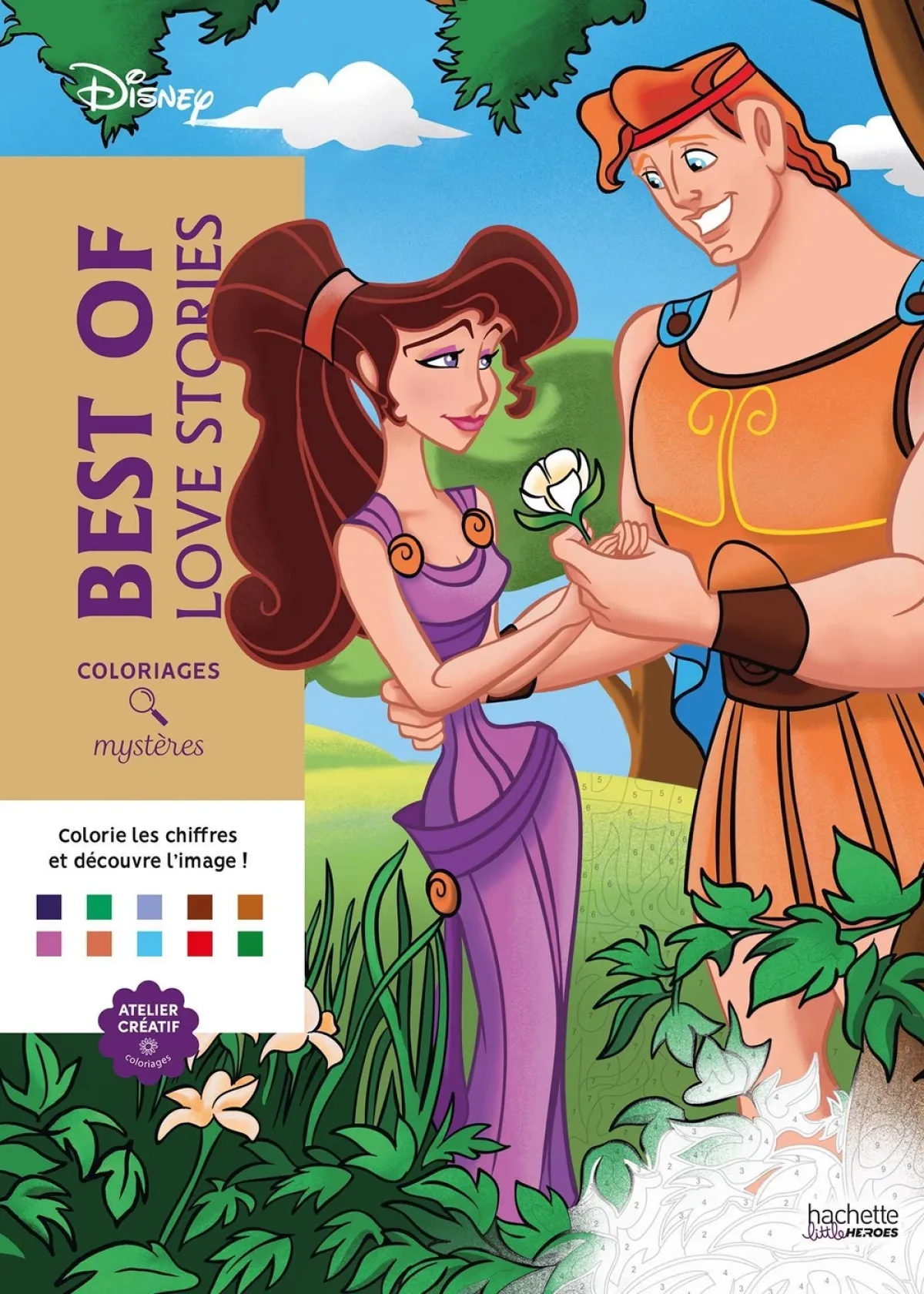 Cover of Coloriages Mystères Disney - Best of Love Stories.