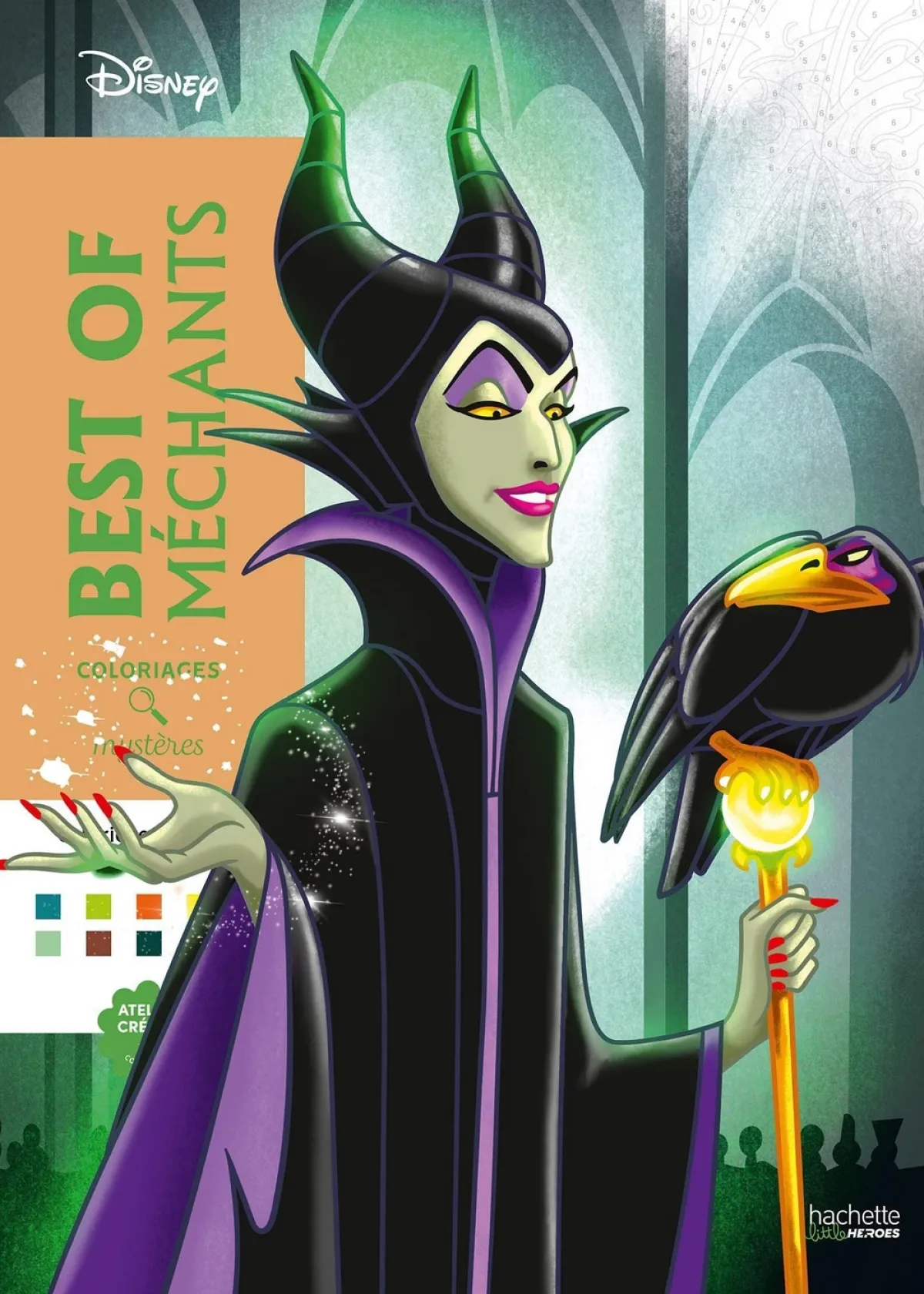 Cover of Coloriages mystères Disney Best of Méchants.