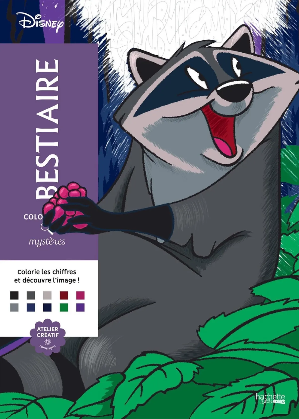 Cover of Coloriages mystères Disney - Bestiaire.
