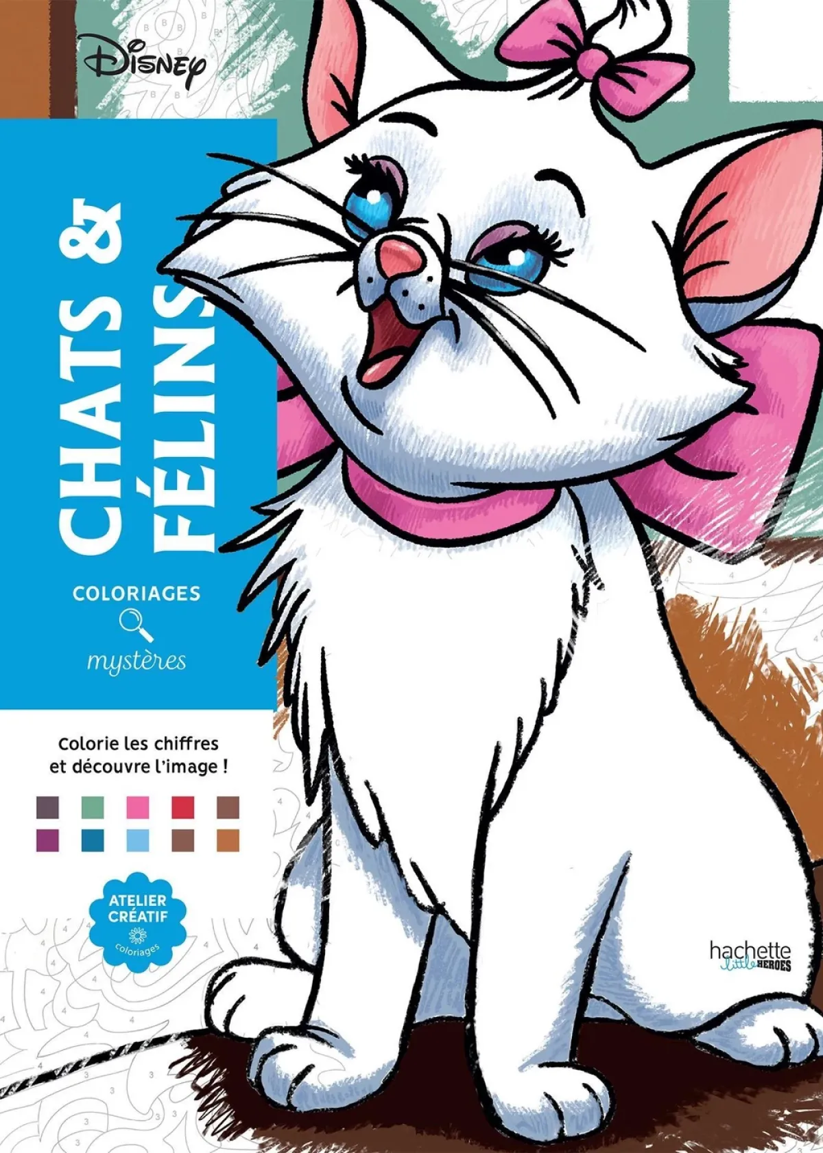 Cover of Coloriages mystères Disney - Chats et félins.
