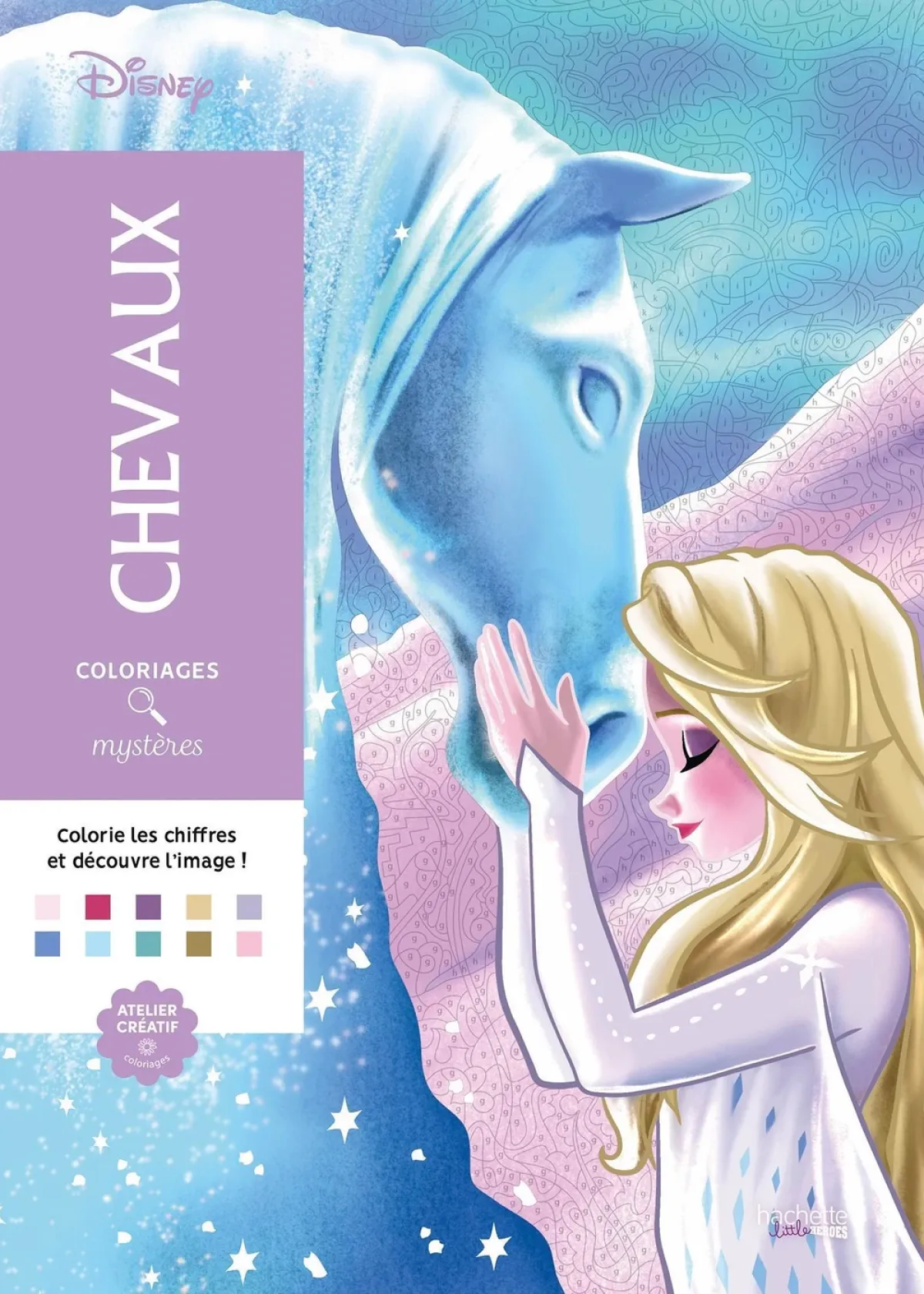 Cover of Coloriages mystères Disney - Chevaux.