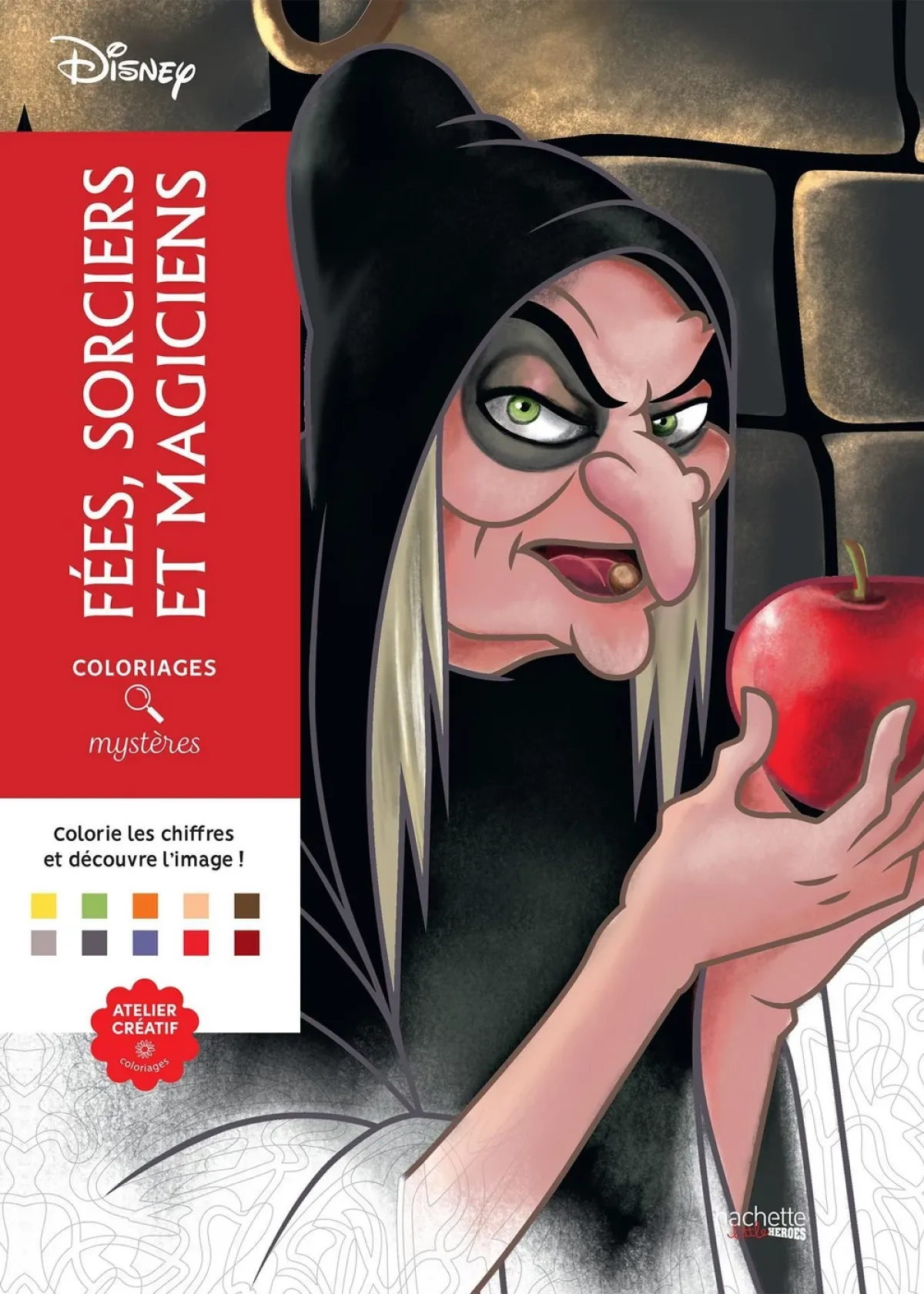Cover of Coloriages Mystères Disney - Fées, sorciers et magiciens.