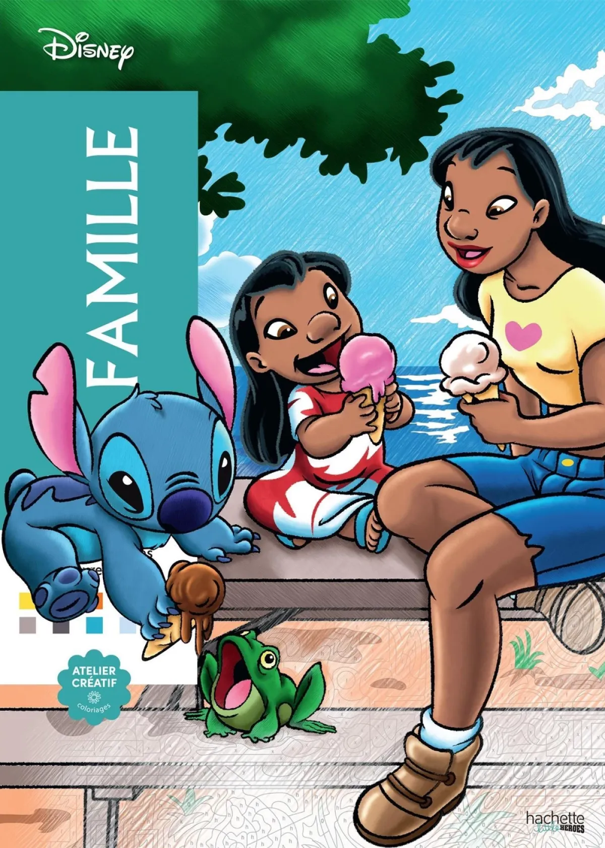 Cover of Coloriages mystères Disney - Famille.