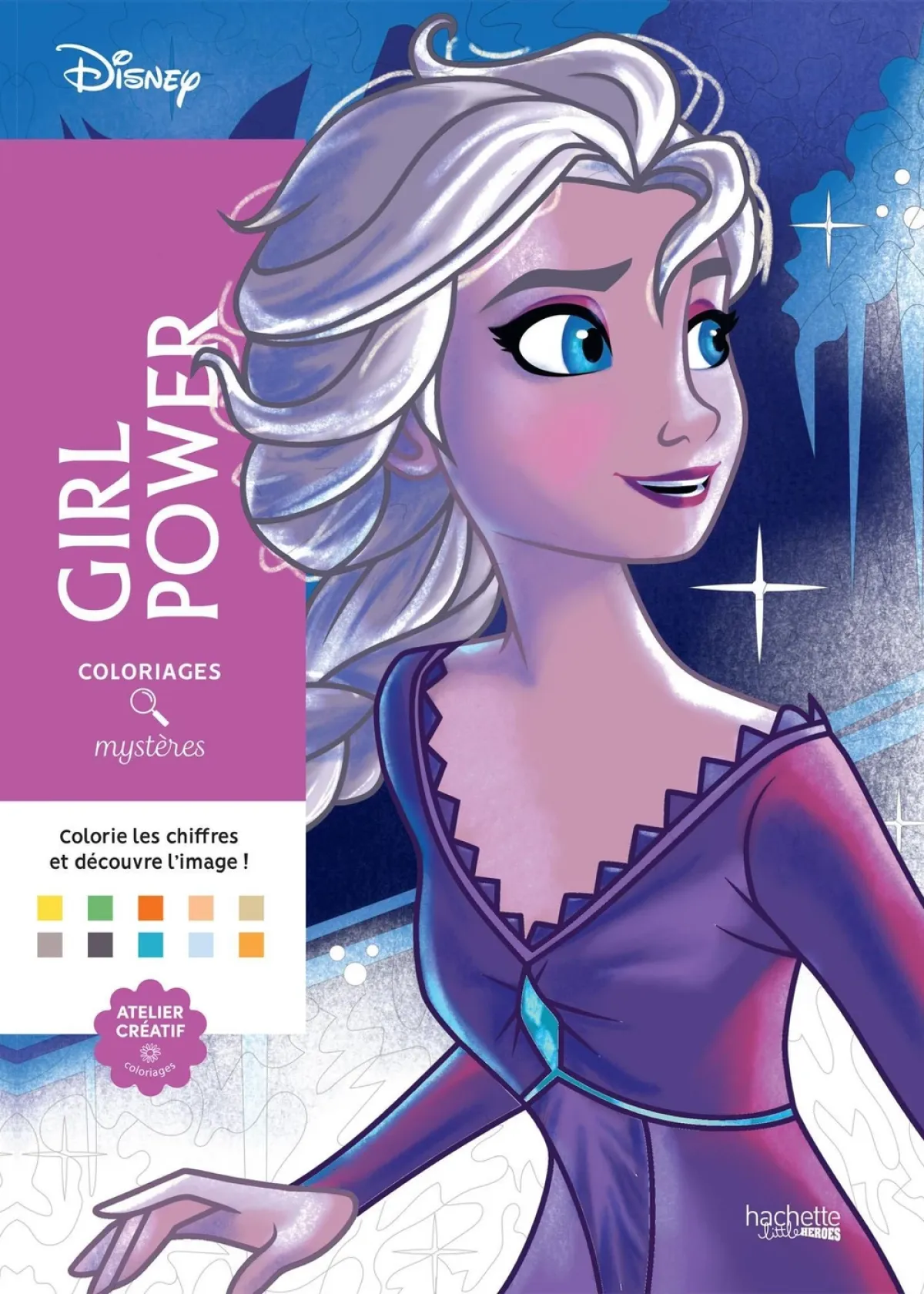 Cover of Coloriages mystères Disney - Girl Power.