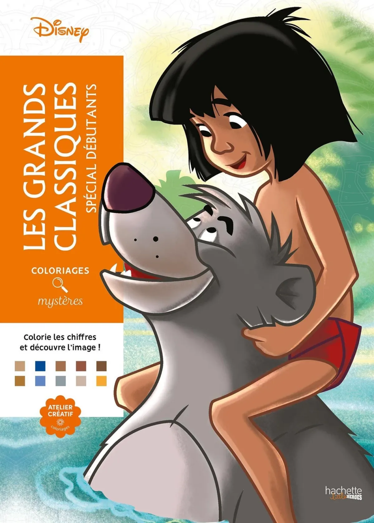 Cover of Coloriages mystères Disney - Grands classiques Spécial débutants.