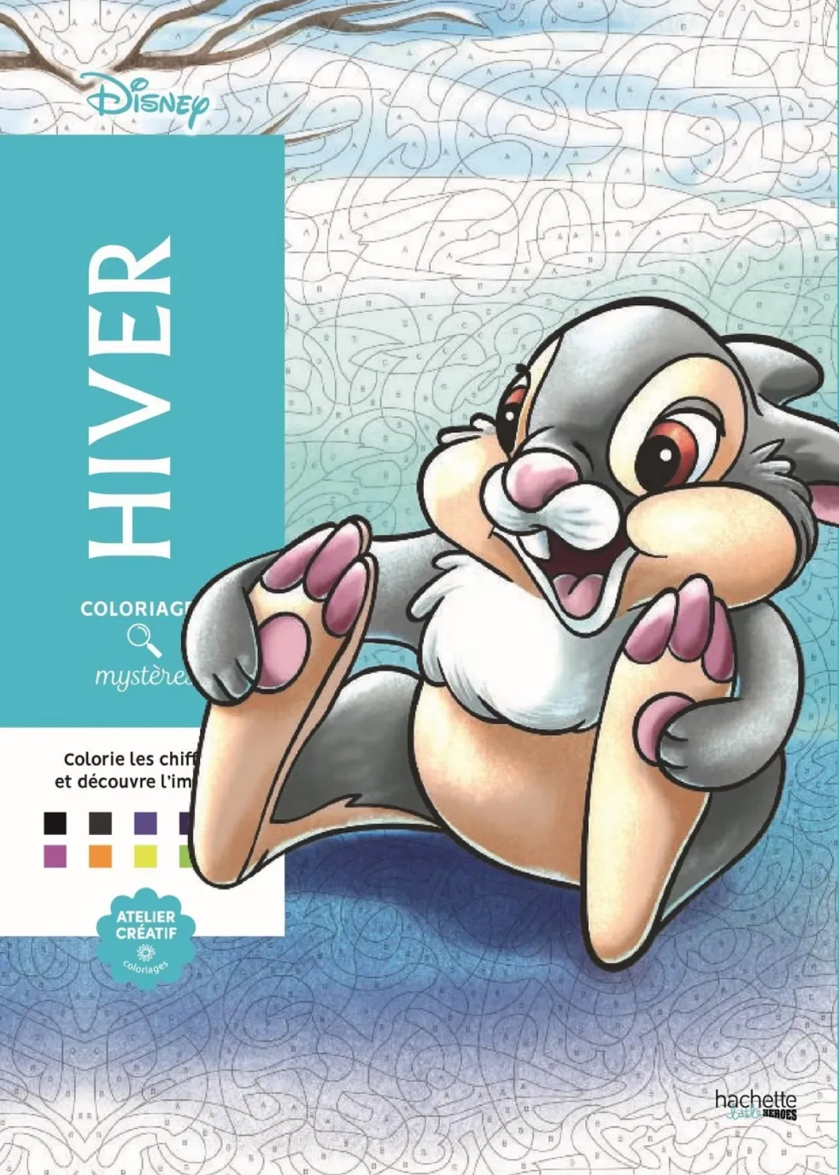 Cover of Coloriages mystères Disney - Hiver.