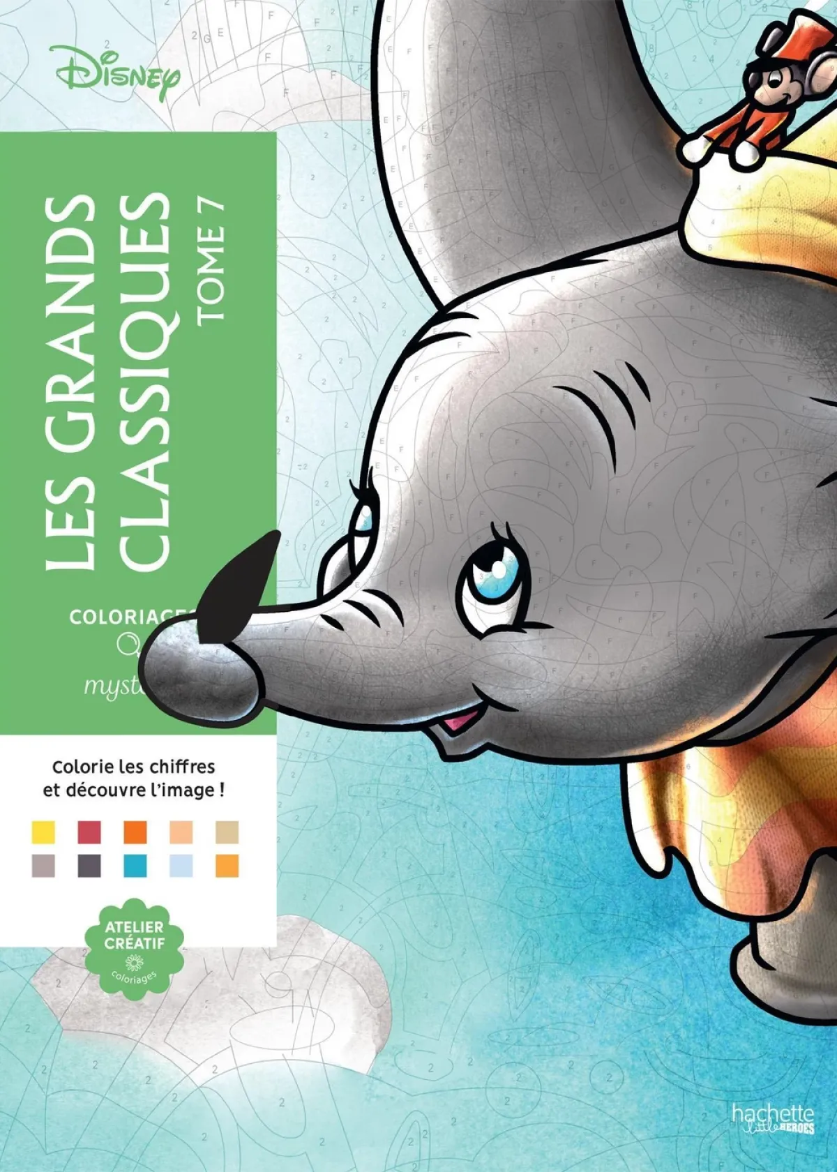 Cover of coloriages mystères Disney - Les grands classiques Tome 7.