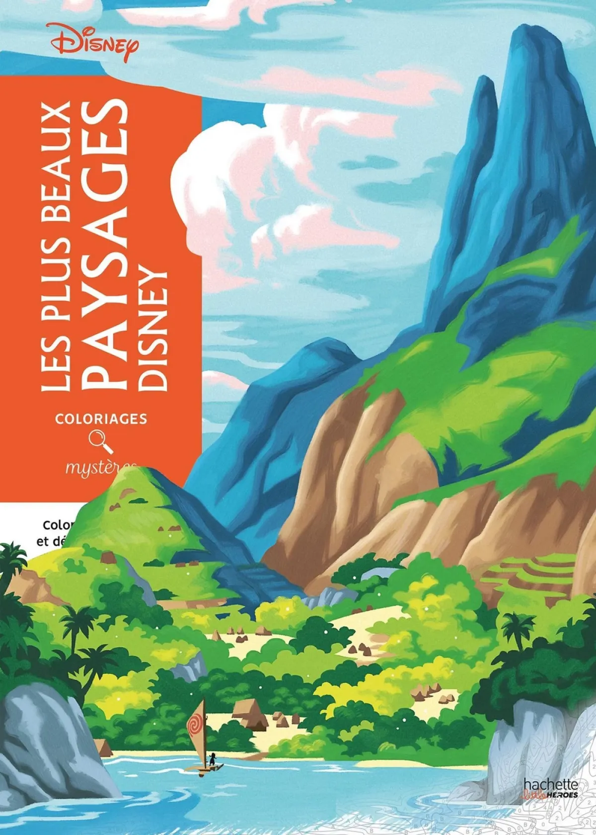 Cover of Coloriages mystères Disney - Les plus beaux paysages Disney.
