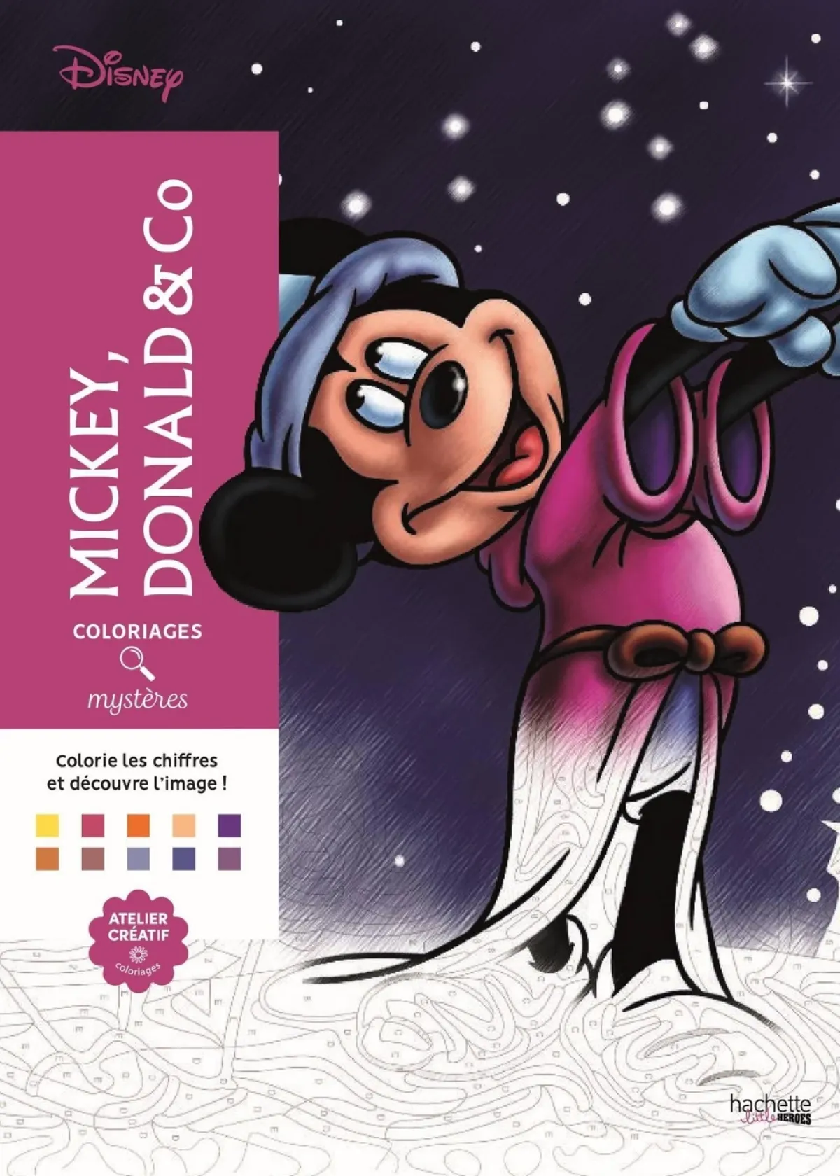 Cover of Coloriages mystères Disney - Mickey, Donald & Co.