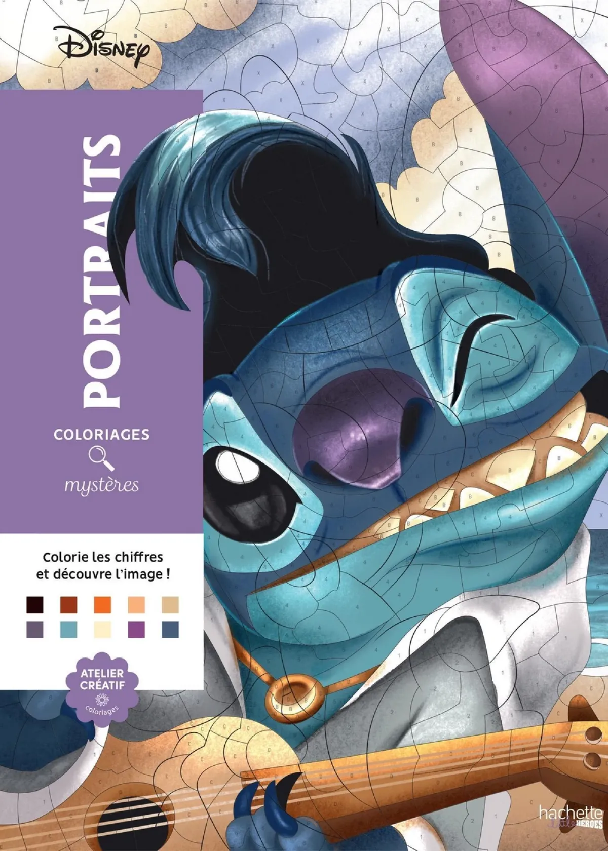 Cover of Coloriages mystères Disney - Portraits (trompe l'oeil).