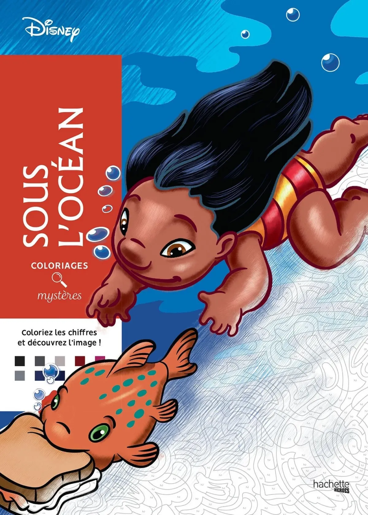 Cover of Coloriages mystères Disney - Sous l'océan.