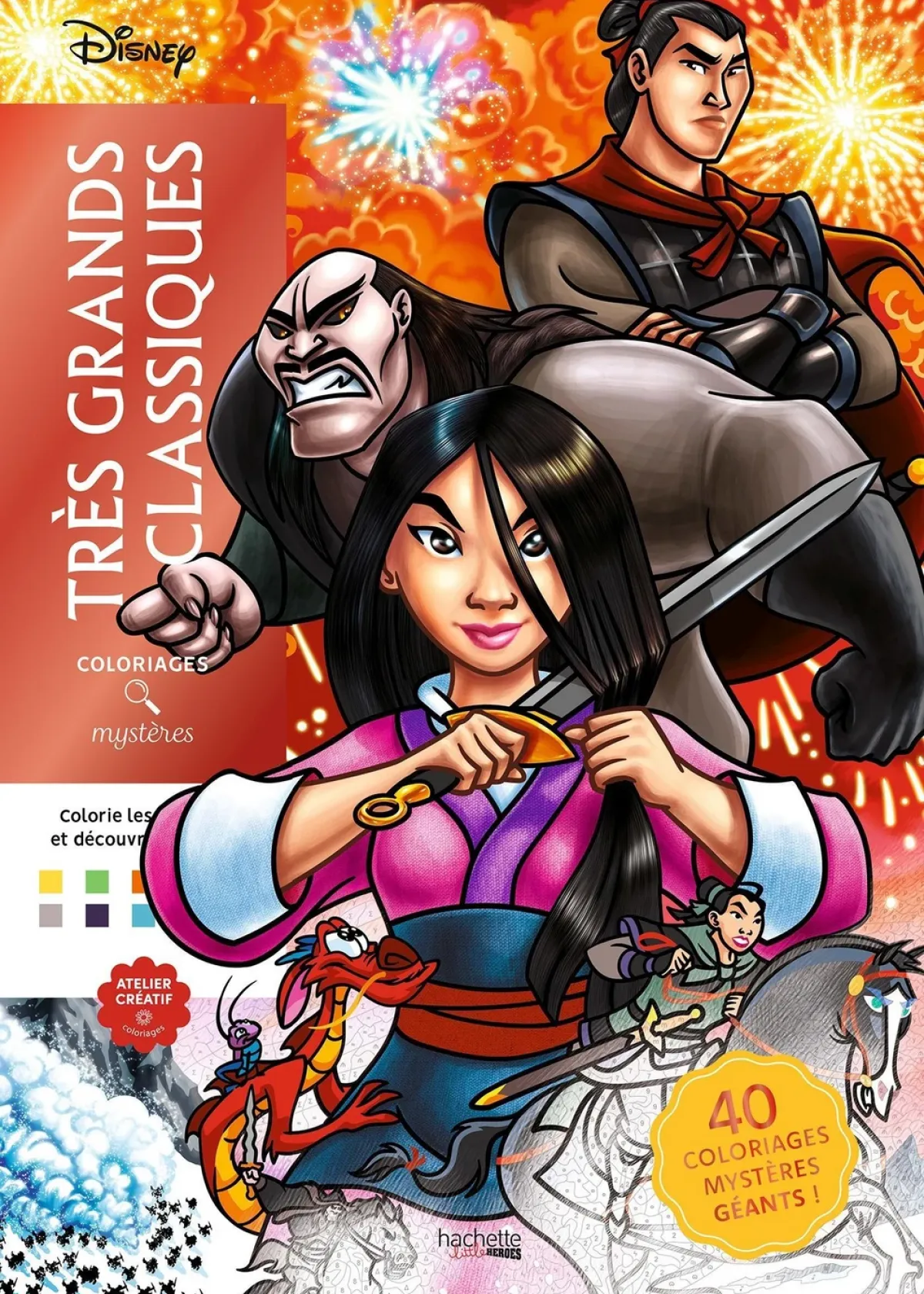 Cover of Coloriages mystères Disney - Très grands classiques.