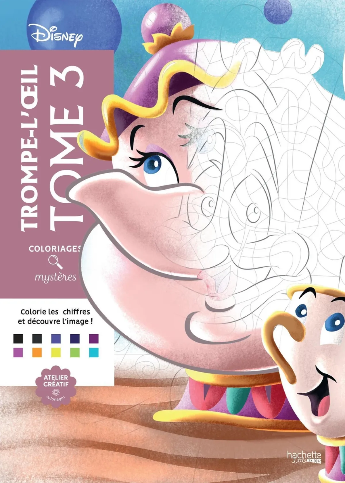 Cover of Coloriages mystères Disney - Trompe l'oeil Tome 3.