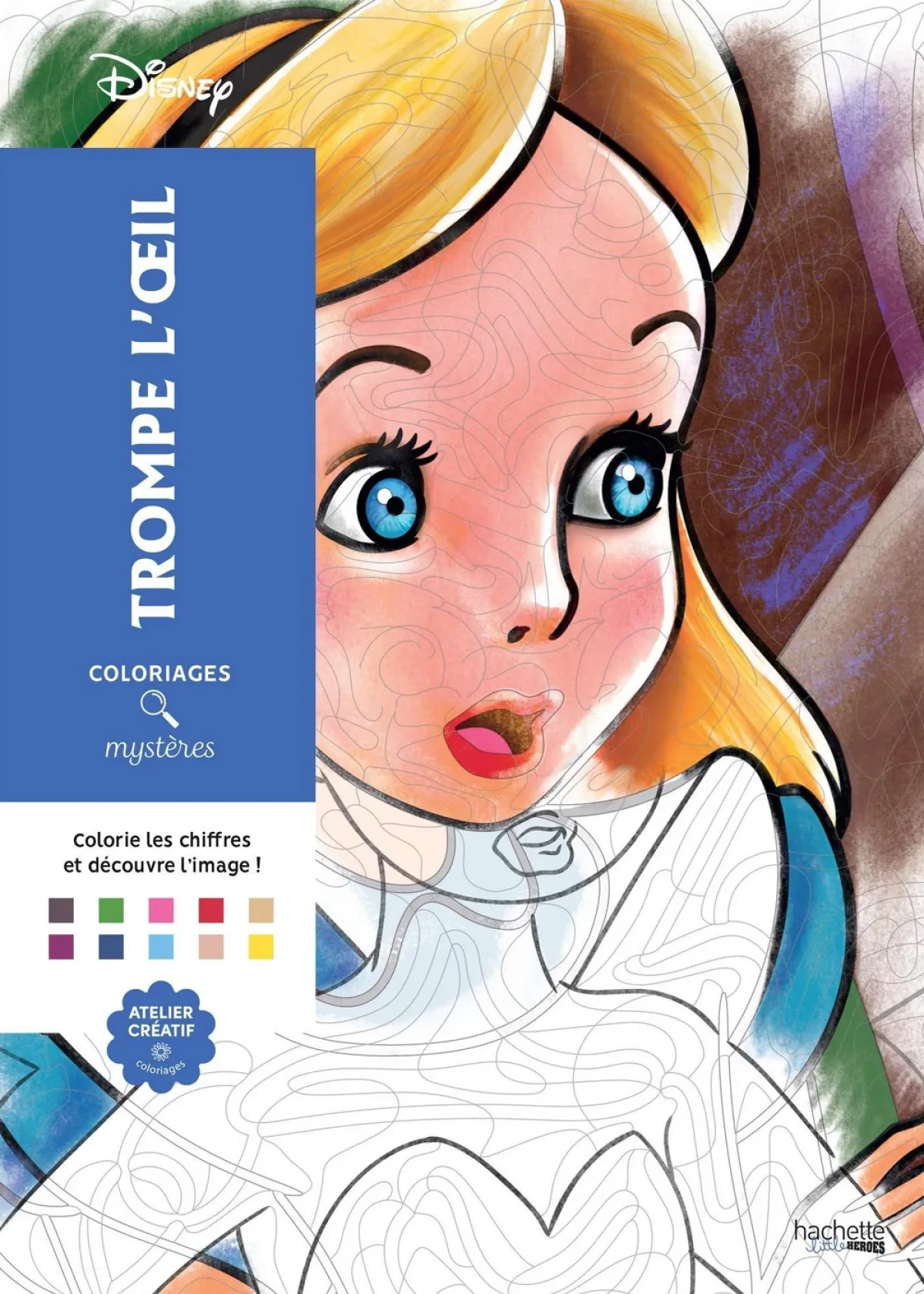 Cover of Coloriages mystères Disney - Trompe l'oeil.