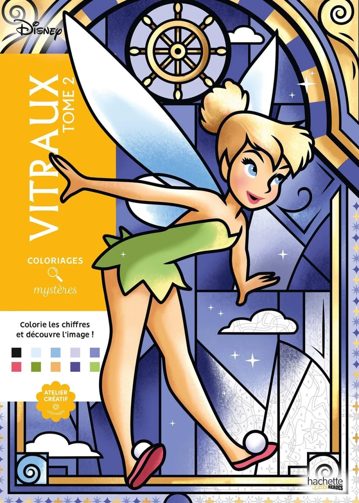 Cover of Coloriages mystères Disney - Vitraux Tome 2.