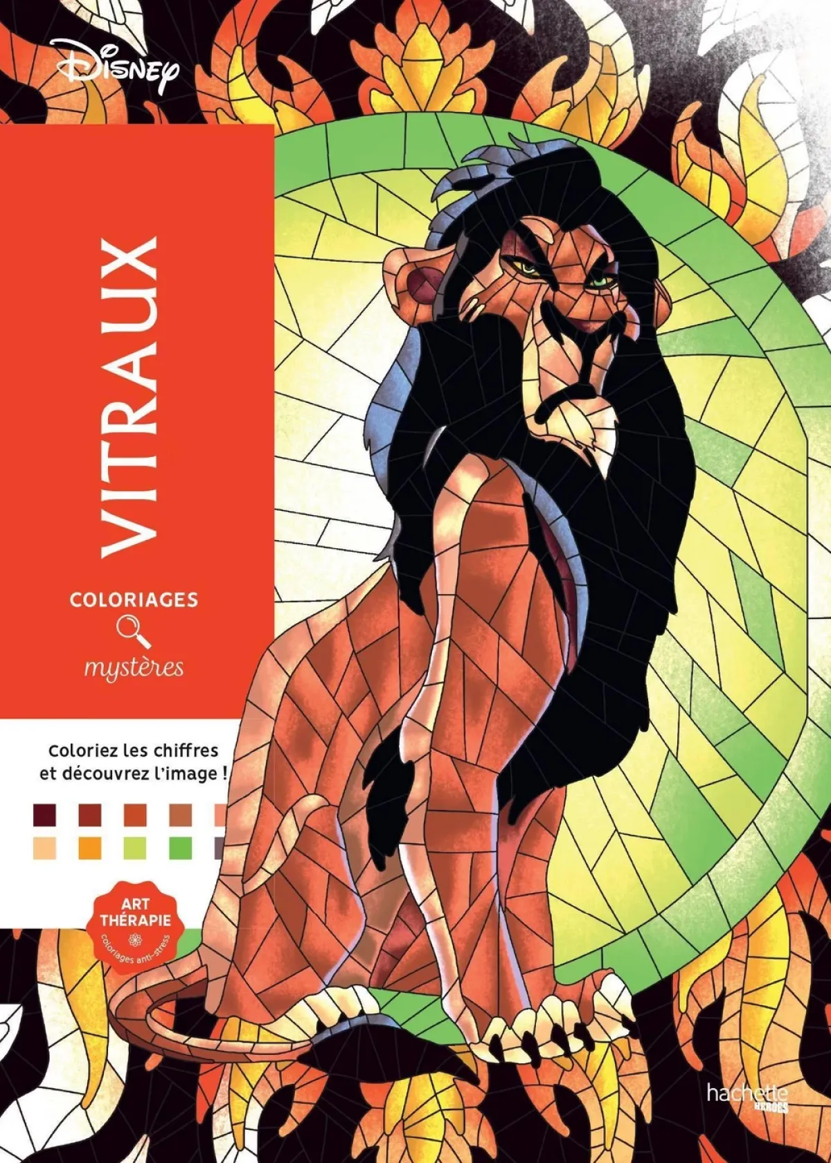 Cover of Coloriages mystères Disney - Vitraux.