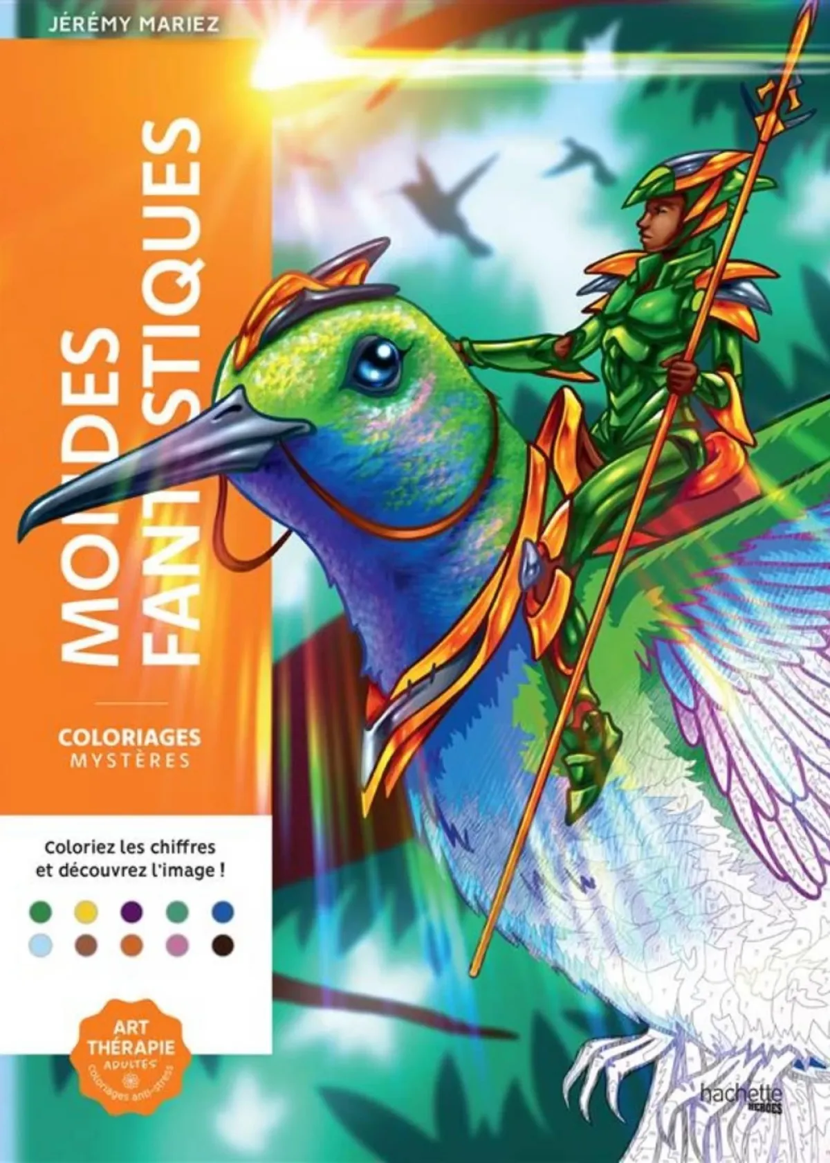 Cover of Coloriages mystères - Mondes fantastiques.