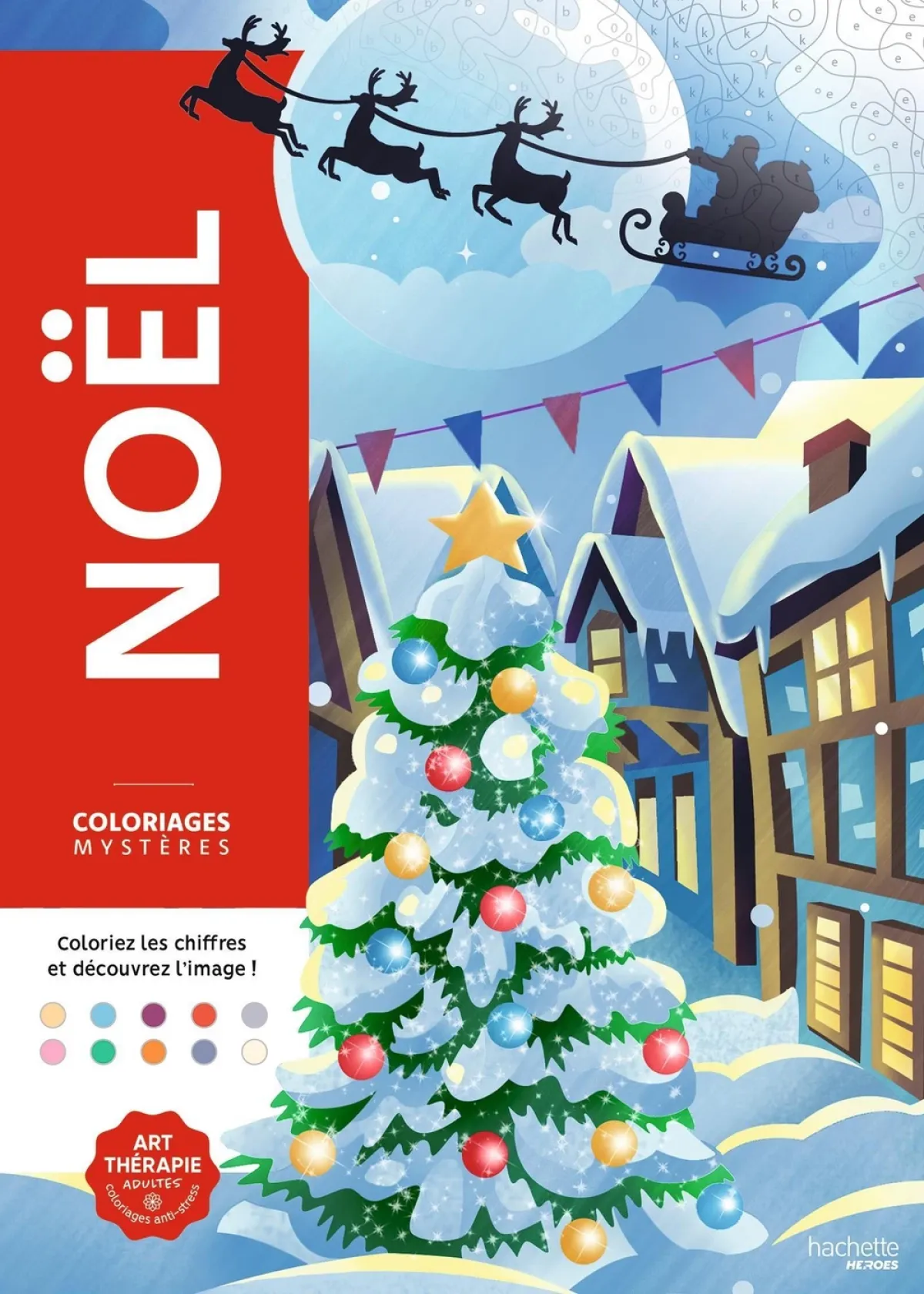 Cover of Coloriages Mystères - Noël.