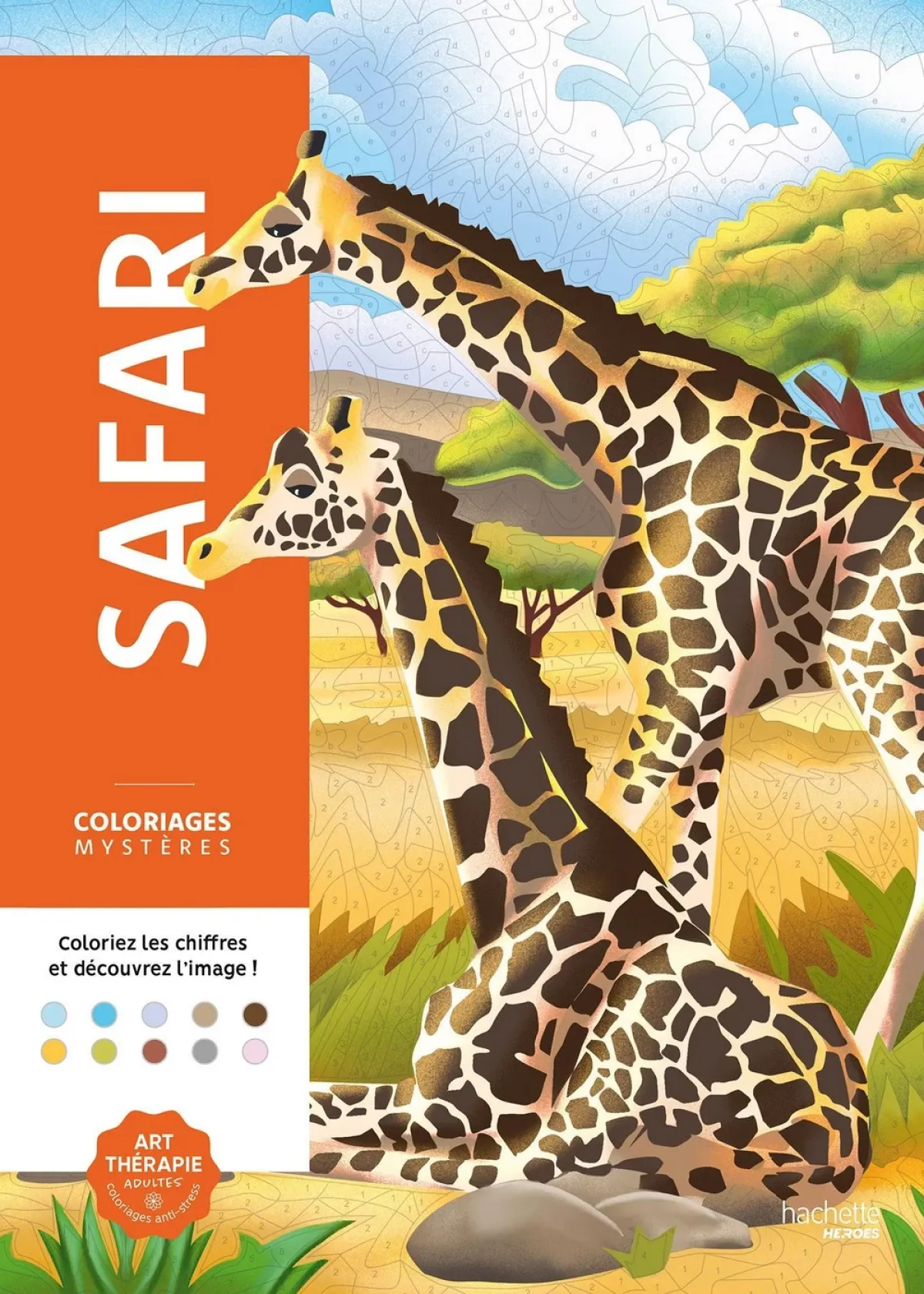 Cover of Coloriages mystères - Safari.