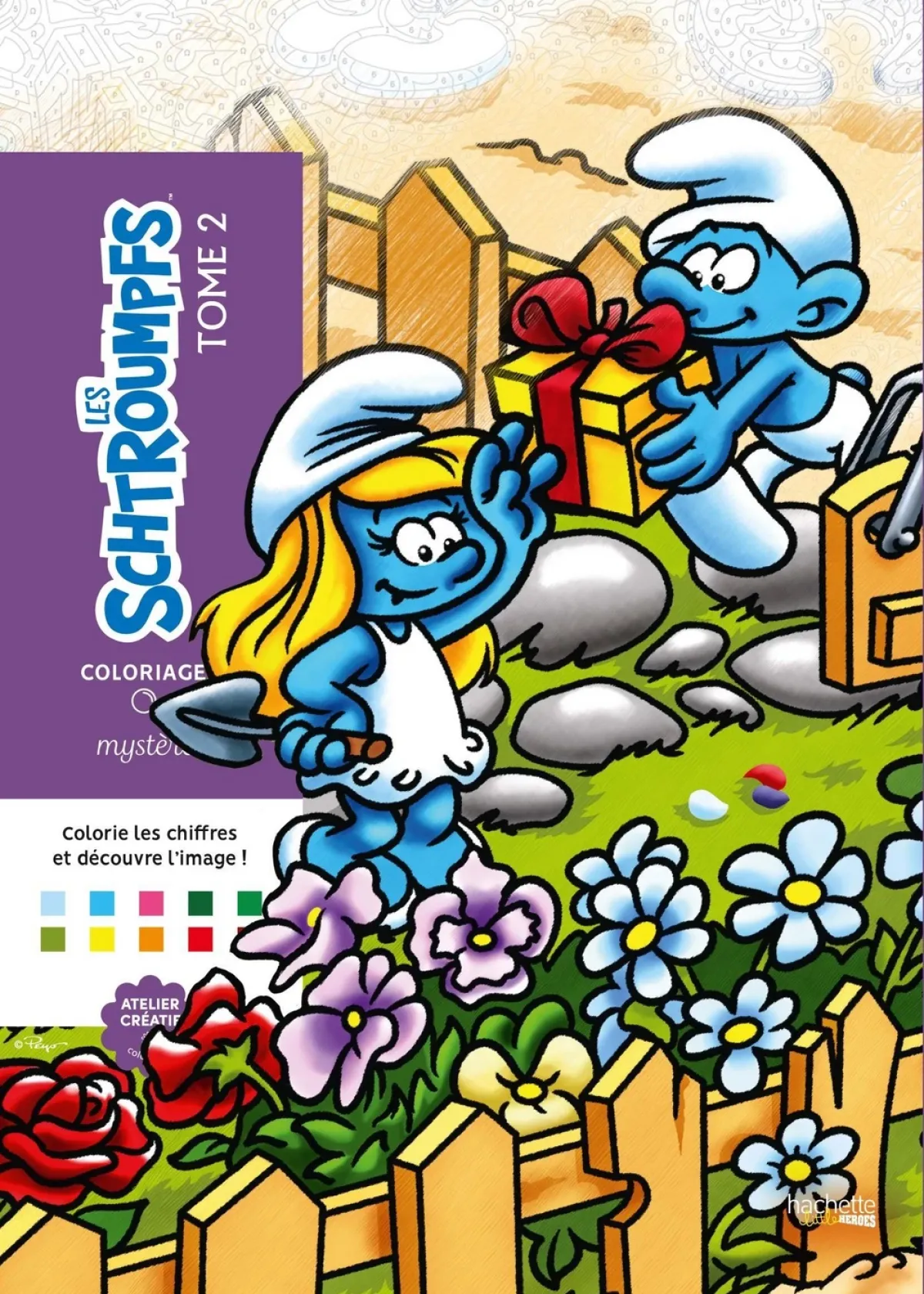 Cover of Coloriages mystères - Schtroumpfs Tome 2.