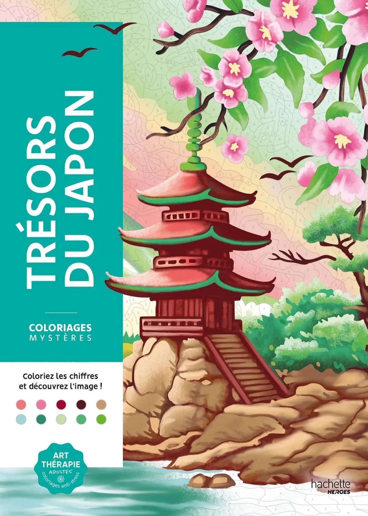 Cover of Coloriages mystères Trésors du Japon.